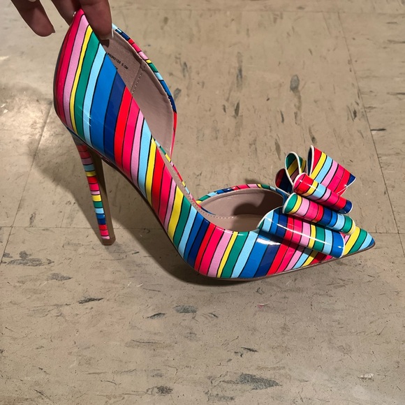 Betsy Johnson Prince D’orsay Pumps - Multicolor - Striped - Picture 3 of 5